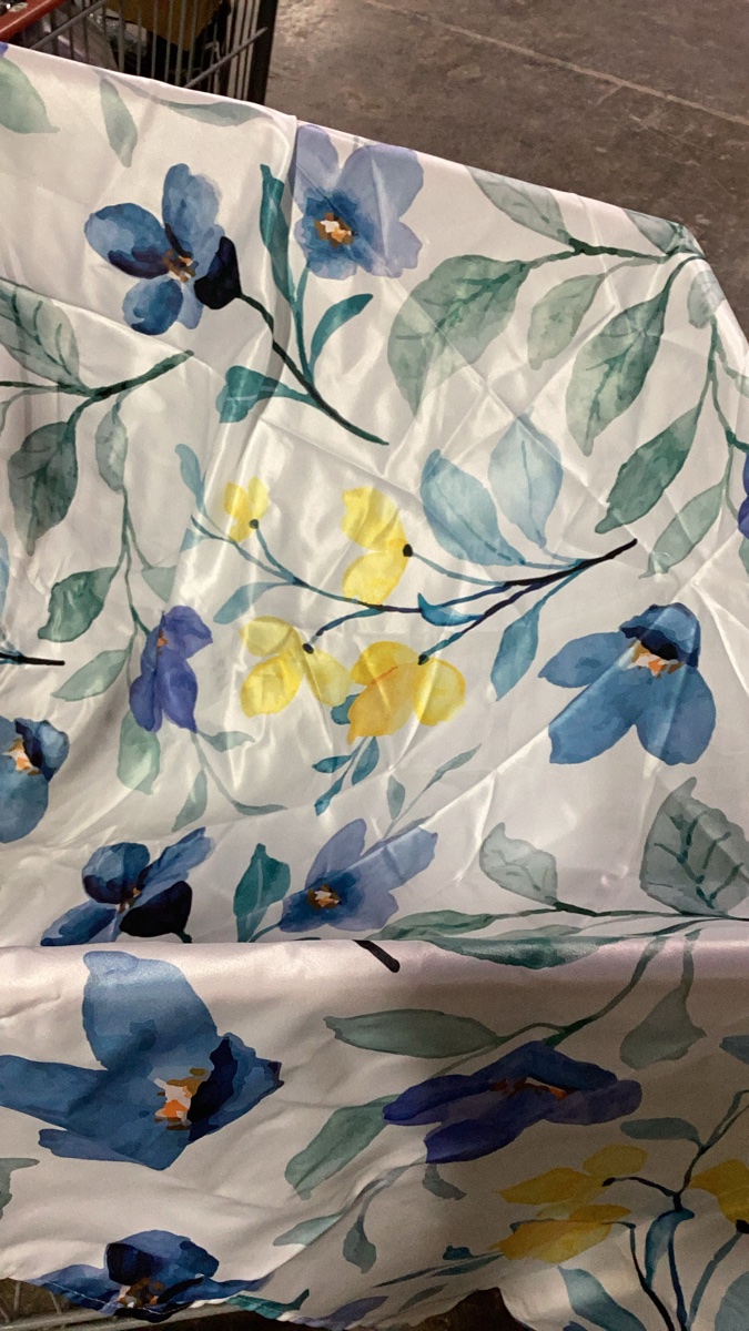 Round, Floral Print Fabric table cover