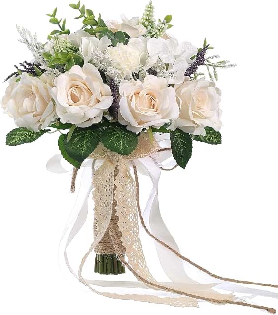 GLIDLION Wedding Bouquet Church Decoration (7.5in)