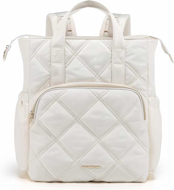 Unbranded Quilted Maternity Diaper Bag Backpack - Beige