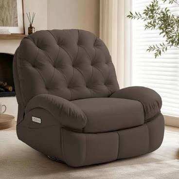(Box 1/2 ONLY; seat) Recliner Chair, Electric Recliners , Soft Fabric Upholstered Recliner Chair With Side Pockets