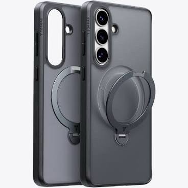 TORRAS Ostand Q3 Air Phone Cover for Samsung Galaxy S26 6.9 inch, Black