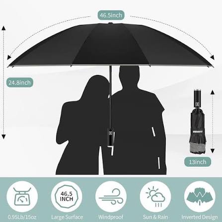 SENINY Compact Automatic Travel Umbrella