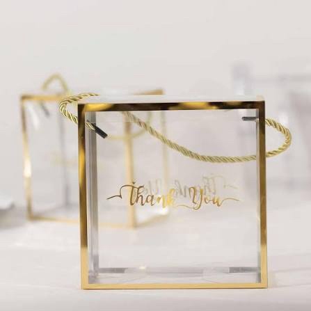 Okllen 30 Packs Plastic Gold Metallic Rope Cords for Wedding Favor boxes