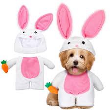 Huhumy Easter Bunny Pet Dog and Cat Costume (Size Small)