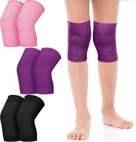 Hungdao 3 Pairs Volleyball Knee Sports Pads (Small, Pink, Purple, Black)