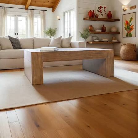 Wooden Castered Coffee Table Base - Chestnut Finish
