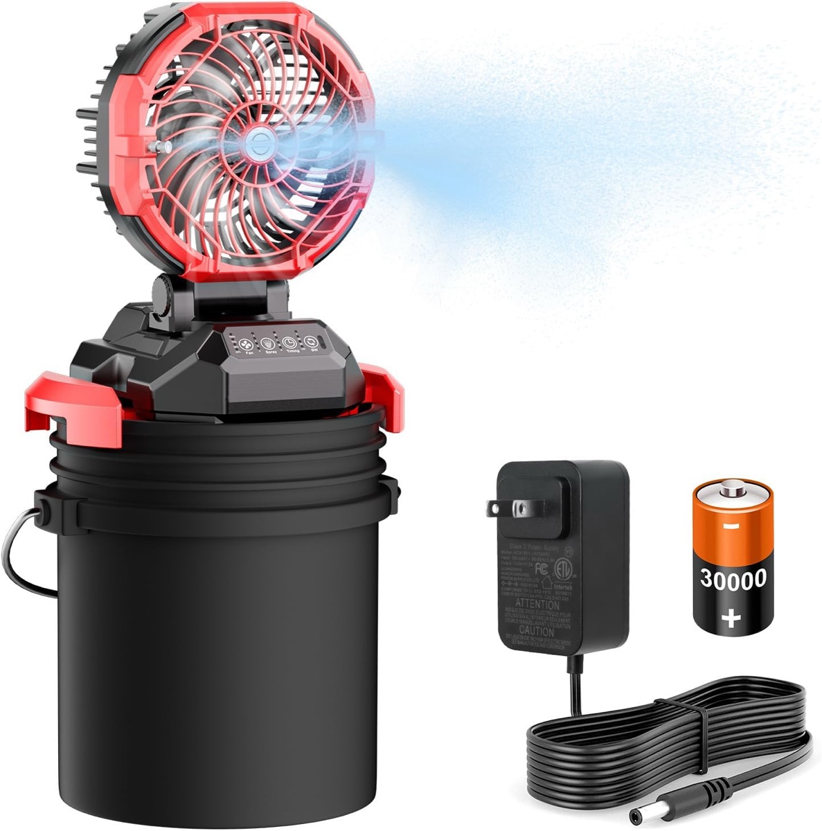 Unbranded Rechargeable Spray Fan Portable Air Cooler with Misting Function