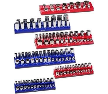 Swanlake 6-Piece Magnetic Socket Organizer Set