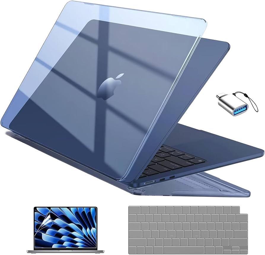 EooCoo Ultra Thin Protective Case for MacBook Air 13.6" (Midnight)