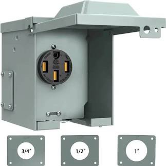 50A 125/250V NEMA 14-50R Power Outlet Box