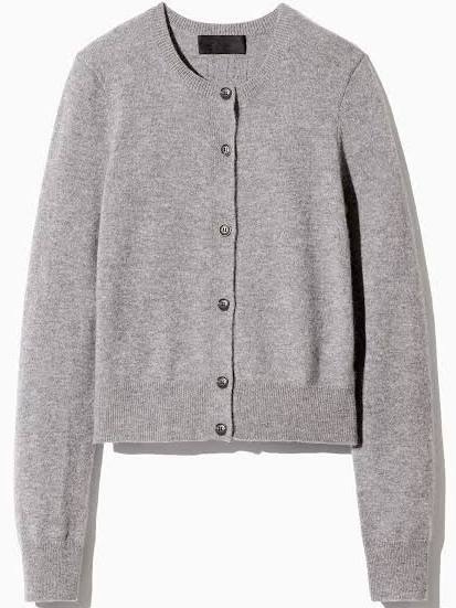 Grace Karin Women's Button-Down Knit Cardigan Sweater - Gray, Size Small