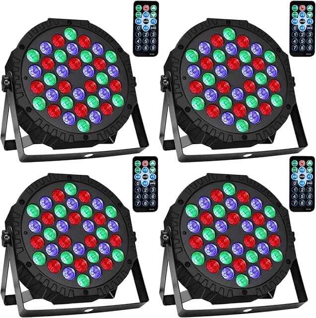 36 LED Stage Lights (4 Pack)