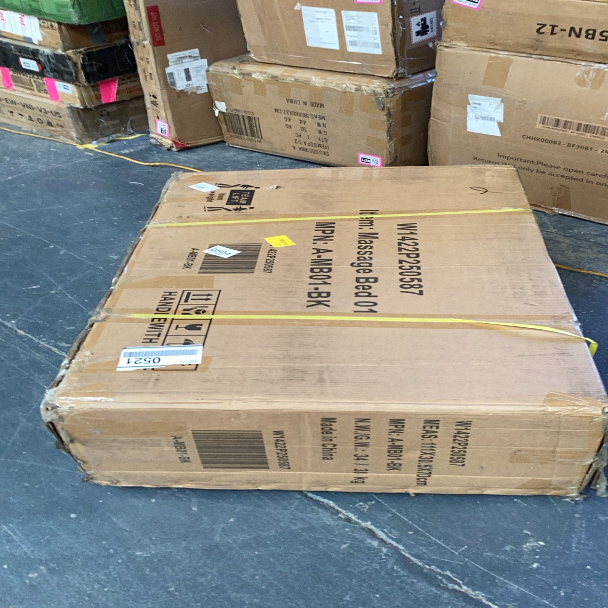 Professional Adjustable Massage Table And Salon Bed (Incomplete, Box 1)