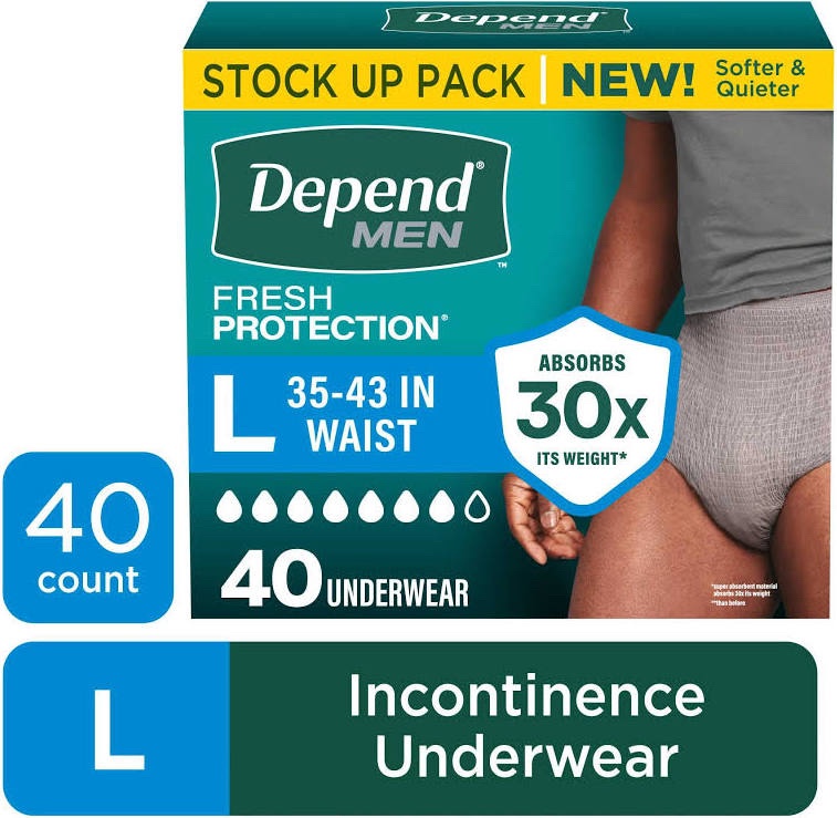 Depend Incontinence Underwear for Men