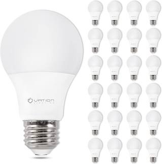 Vation Lighting A19 LED Light Bulbs 5W (450 Lumens) 5000K Daylight - 24 Pack