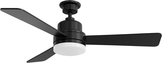 Modern Black Ceiling Fan with Integrated Light