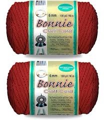 Bonnie Craft Cord 6mm 100yd Burgundy
