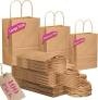 qiqee Brown Paper Bags (100-Pack 11" and 34-Pack 8")