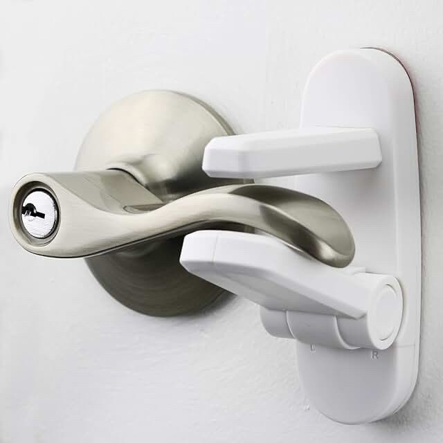 Wappa Baby Child Proof Door Lever Lock - 2 Pack