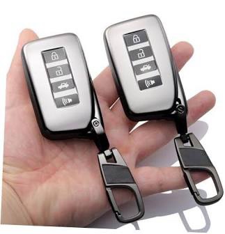 Unbranded 2-Pack 4-Button Key Fob Cover for Lexus 2013-2022 Models