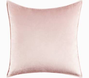 2-pack 26” * 26” Pink Velvet Square Throw Pillow Cases