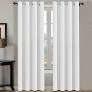 H.Versailtex White Curtain Panel 52" W x 84" L