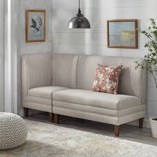 Venga 2-Seater Corner Bench - Cream Fabric