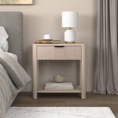NS2481 Nightstand in Alder White Finish