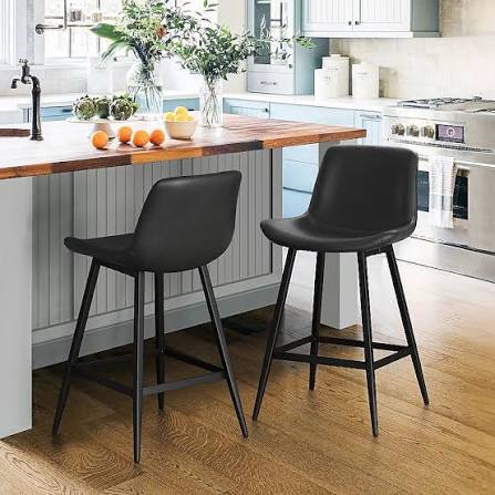 Counter Stool - Black - 2 Pack