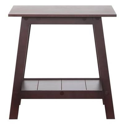 Wooden Side Table / End Table with Lower Shelf (Flat Pack)
