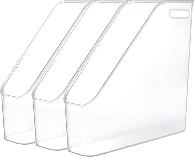 File Folder Bin Storage Clear Organizer