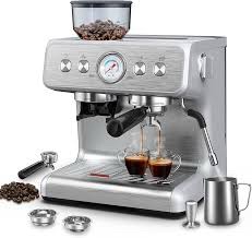 Espresso Machine with Integrated Grinder (Style Outline)