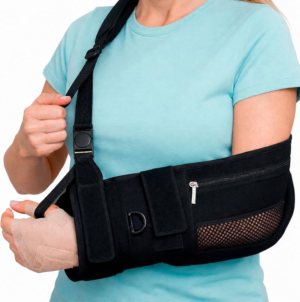 Arm Sling Shoulder Support for Men and Women (RT-AS-002-BK-M)