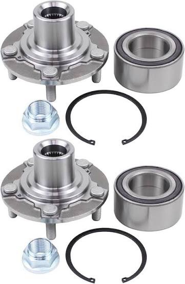 ApplianPar 2Pcs Front Wheel Hub and Wheel Bearing Repair Kit for Honda Accord and Acura TLX