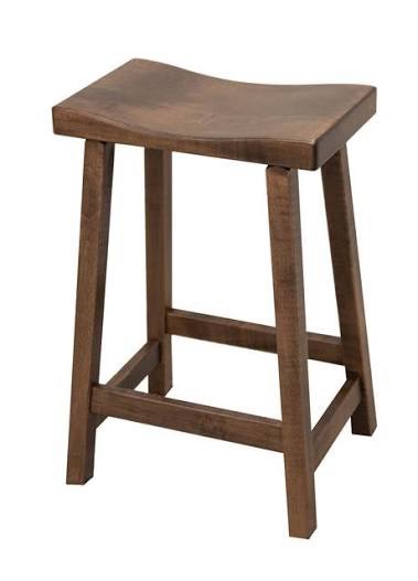 Unbranded Bar Stool (Dark Wood Color) - Single Carton