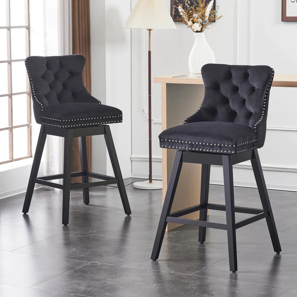 Timm Swivel Stool WBBS001BLK-YH