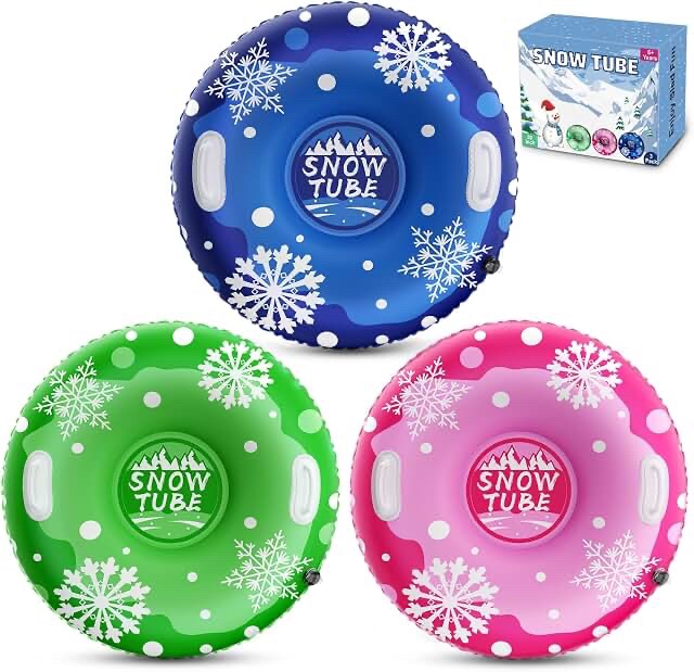 Unbranded Kids' Inflatable Snow Tube - 3-Pack Variant