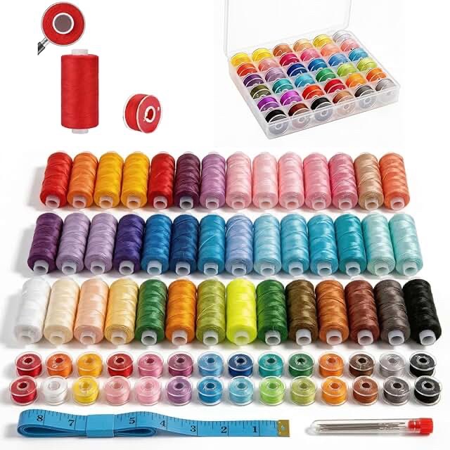 Sewing Thread Spool Kit with Storage Case