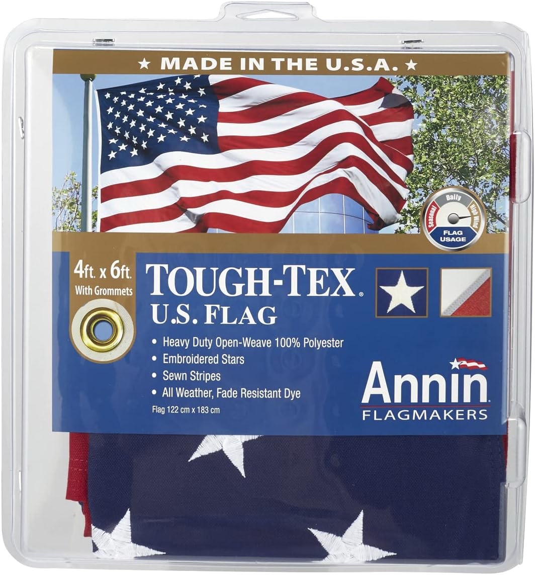 Annin Flagmakers Tough-Tex U.S. Flag 4ft. x 6ft.