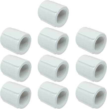 PVC Pipe Couplings, Slip-to-Slip 3/4” set of 8
