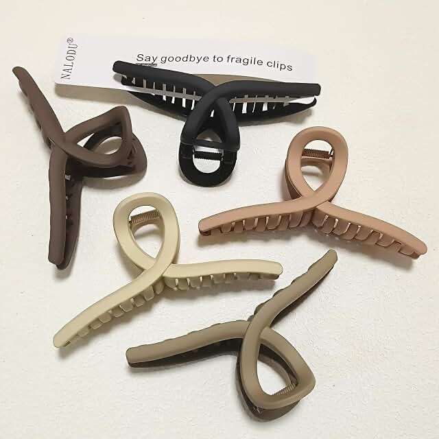 Set of 7 Geometric Hair Claw Clips
