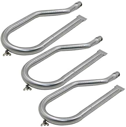 Universal Stainless Steel Replacement Gas Grill Burner Tubes with Thermometer