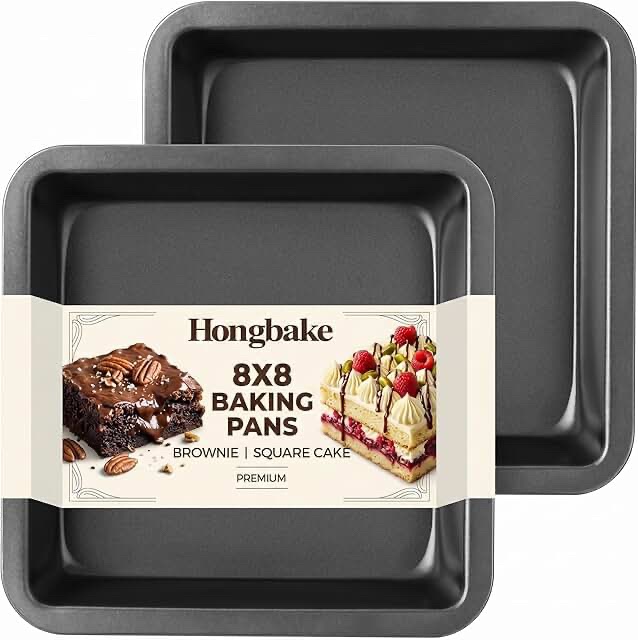 ONLY ONE PAN HONGBAKE Square Cake Pan Set, 2 Piece