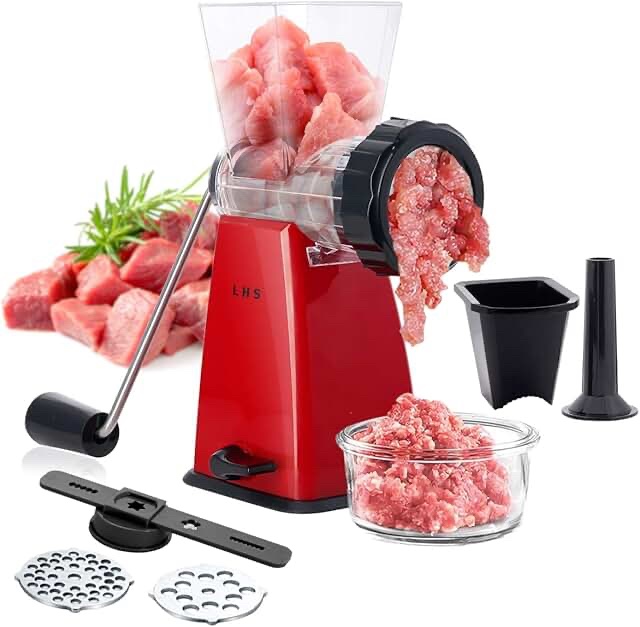 Manual Meat Grinder Red