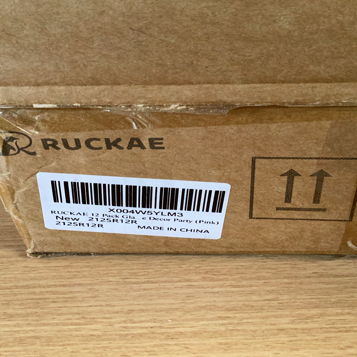 RUCKAE 12-Pack Pink Decorative Glass Vases / Bottles