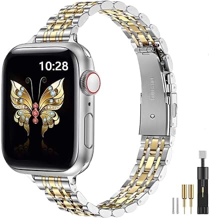 MioHHR Metal Smart Watch Band for Apple Watch