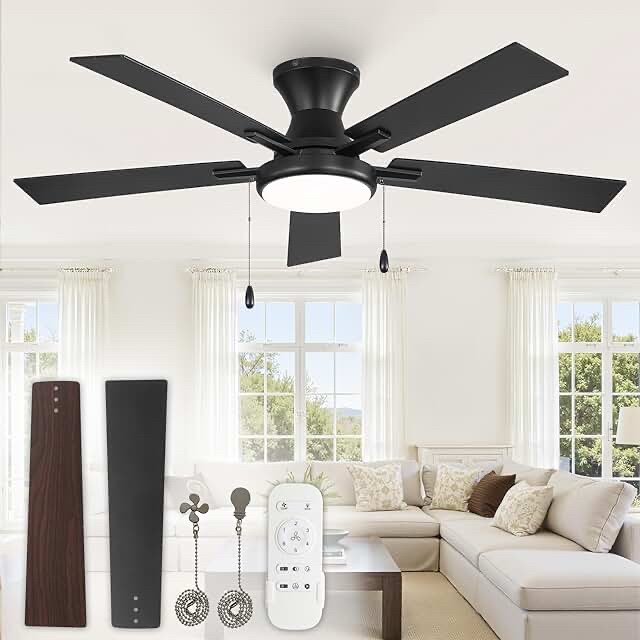 ZMISHIBO 42 Inch Ceiling Fan with App and Remote Control