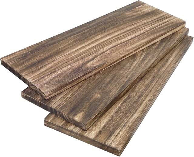 Unfinished Wooden Shelving Board Set