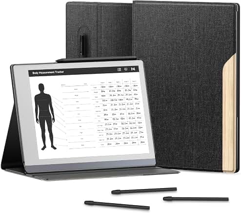 Ayotu Folio Case for Remarkable 2 10.3" - Black & Light Cork