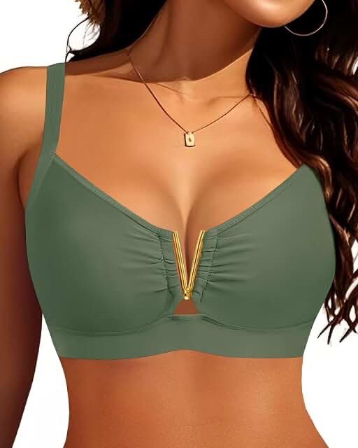 LC46254 Bikini Top, Size S, Green